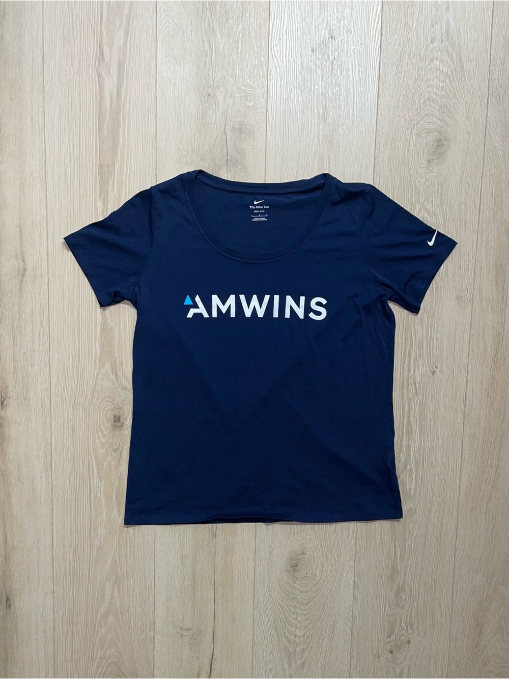 Nike Women's Navy AMWINS Logo Short Sleeve Tee